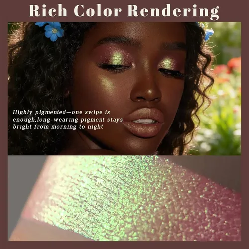 Paleta Duocromática Holográfica Gold Green