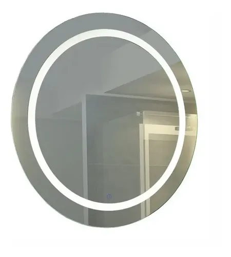 Espejo Redondo Con Led Moderno Tactil Baño Pared N°3