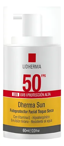 Protector Solar Piel Grasa Mixta Toque Seco Fps 50 Lidherma