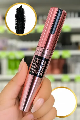 Mascara Pestañas Extra Curve Power C/ Arqueador Pink21 Color Negro