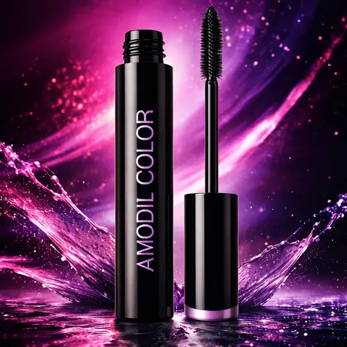 Mascara De Pestañas Glam Lash Amodil 4d Color Negro Amodil