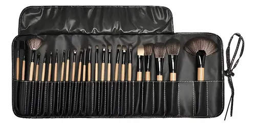 Set X24 Brochas Para Maquillaje Con Variedad Y Funda