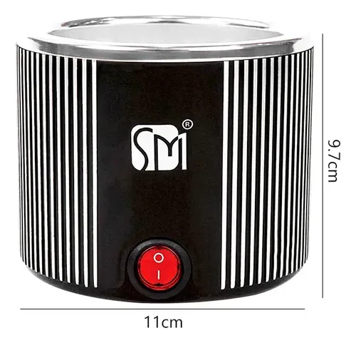 Derretidor De Cera Mini Bowl Calentador De Cera Depilatoria Negro