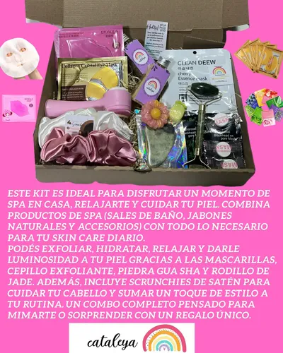 Kit Skincare Y Spa Box Mascarillas Sales/jabon Bastón Jade