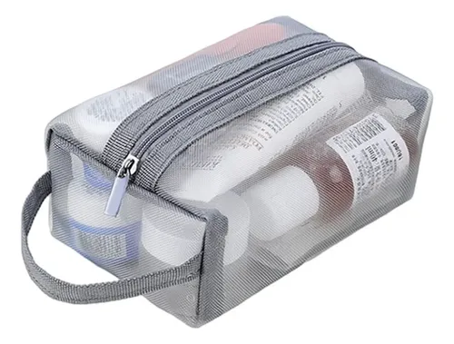 Neceser De Maquillaje Transparente Con Asa Para Viaje