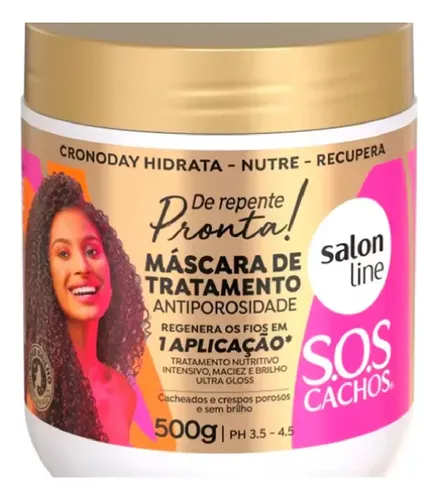 Salon Line Sos Cachos Pronta! Mascara Nutritiva Rulos 500gr