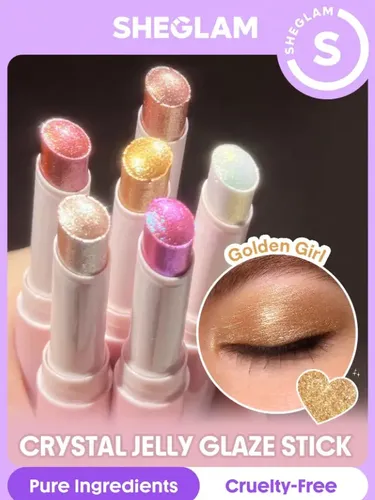 Sheglam Barra De Glaseado Crystal Jelly – Brillo Radiante Tono Del Maquillaje Golden Girl