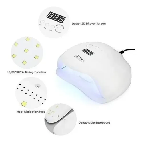 Cabina Uñas Profesional Uv Led 54w Sun X Semi-gel-acrilico