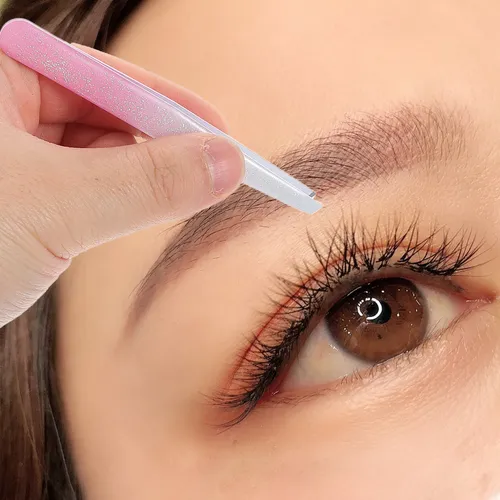 Pinzas Inclinadas Para Cejas, 4 Unidades, De Acero Inoxidabl