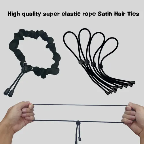 Cintas De Satén Ajustables Bswox Para Cabello Grueso, 6 Unid