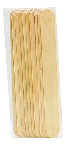 Encerado Con Depresor De Madera Desechable Tongue Ii, 50 Uni