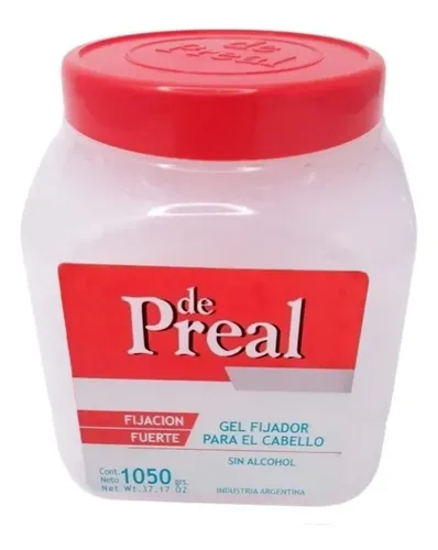 De Preal Gel Fijación Fuerte Pote X 1050g Sin Alcohol