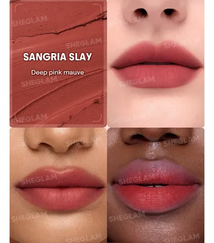 Sheglam Bounce Putty Labial Mate Pocket Lip Pot Sangria Slay