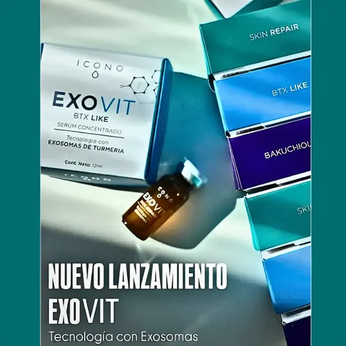 Icono Exosomas Exovit Ampolla Skin Repair X 12ml. Centella. Momento De Aplicación Día/noche Tipo De Piel Todo Tipo De Piel
