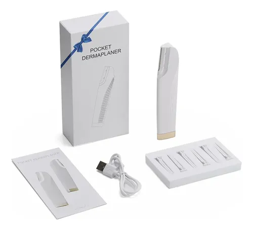 Afeitadora Dermaplane Recargable Con Luz Para Mujer 6 Repues