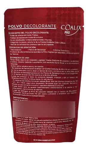 Polvo Decolorante Eclat_max Coalix Pro X 500 Gr.