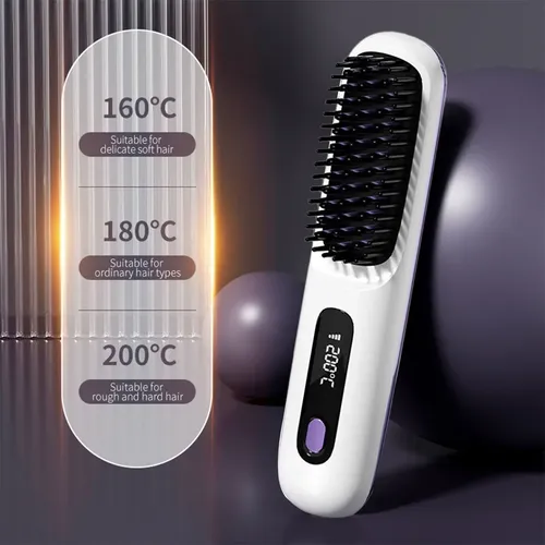 Plancha De Pelo Portátil Inalámbrica Usb Quick Heat 30s .