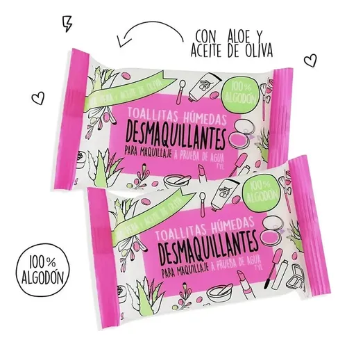 Toallitas Desmaquillantes Pack X2 U Tyl Algodón