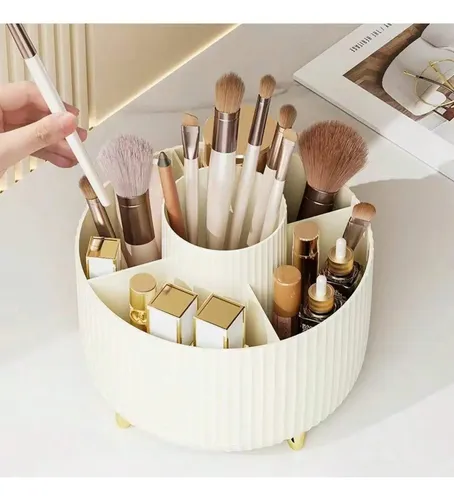 Organizador Giratorio Para Brochas Y Maquillaje