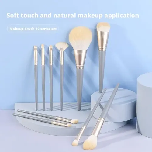 / Set De Brochas De Maquillaje De 10 Piezas Súper Suaves //