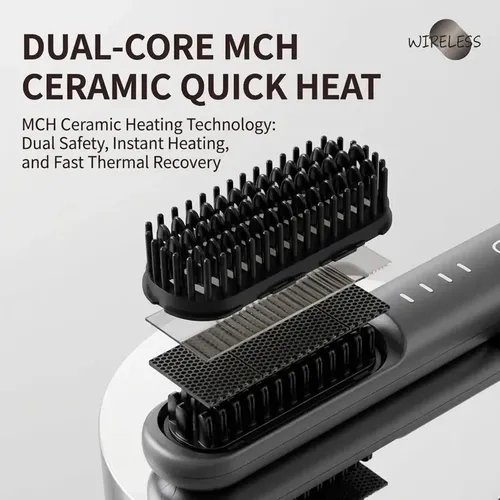 Nucelia Upgraded Wireless Short Hair Straightener In Jj
