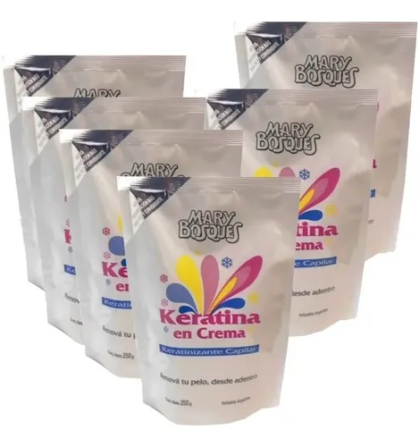 Keratina En Crema Mary Bosques Renovacion Capilar 250gr X6
