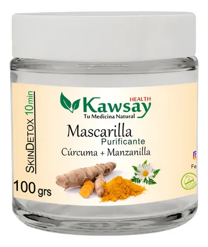Mascarilla Anti Age Cúrcuma Vegan Ayurvedico