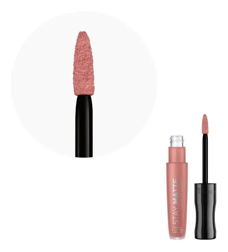Lapiz Labial Rimmel Stay Matte Liquid Lipstick Color 707 Raw Kiss