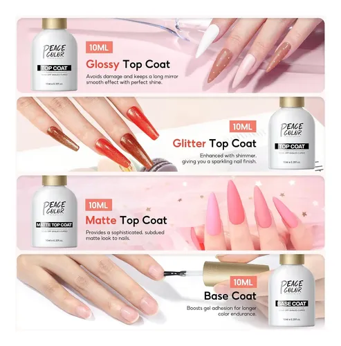 Kit De Esmaltes Semipermanentes 56 Colores Con Luz Uv
