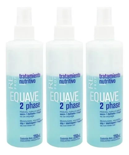 Tratamiento Revlon Equave 2 Fases Sin Enjuague 250ml X3