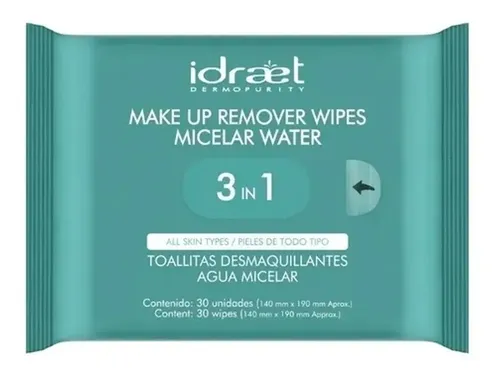 Toallitas Desmaquillantes Agua Micelar 3 En1 Efecto Calmante