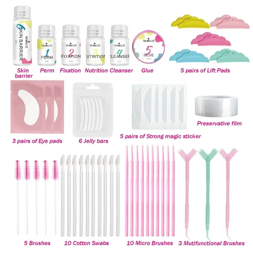 Kit De Estiramiento De Pestañas Y Laminación De Cejas 2 En 1