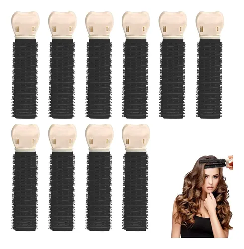 Set 10 Clips Voluminizadores Blancos Para Rizos Sin Calor
