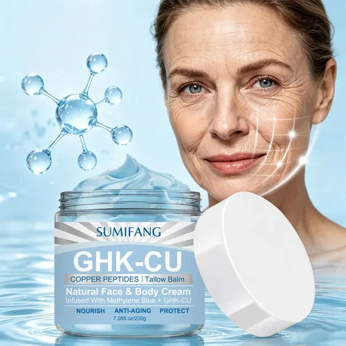 Crema Facial Y Corporal Sumifang Ghk-cu Cobre Péptidos 200g Todo Tipo De Piel Día/noche