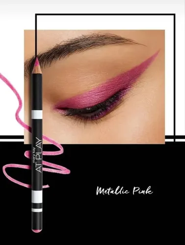 Delineador De Ojos Iluminador 4 Tonos A Eleccion At Play Acabado Metalizado Color Metallic Pink