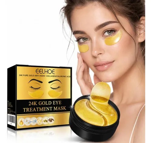 ] Adhesivos Dorados Para Ojos Y Ojeras, Máscara Solar 60