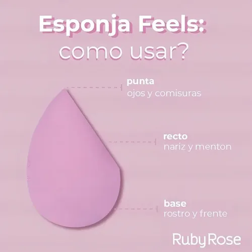 Esponja De Maquillaje Beauty Blender Ruby Rose Hb-s01