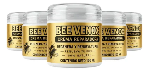 Bee Venox Crema Verrugas Antiguas Y Rebeldes 100ml Pack 5×4