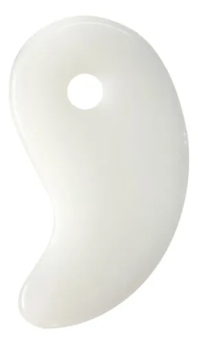 Tabla Masaje Gua Sha Con Piedra Jade Natural Y Cera  P