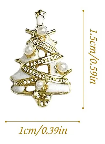 20 Pegatinas Decorativas Para Uñas Árbol De Navidad Diy
