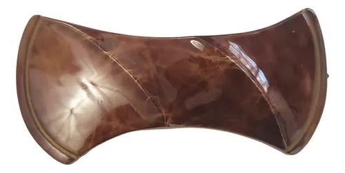 Hebilla Francesa Broche Para Pelo Grande Marrón Pack X12