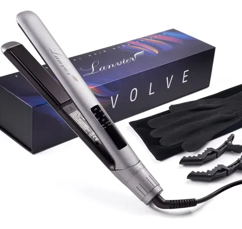 Plancha Para Cabello Lanvier 2 En 1 Nano Cerámica