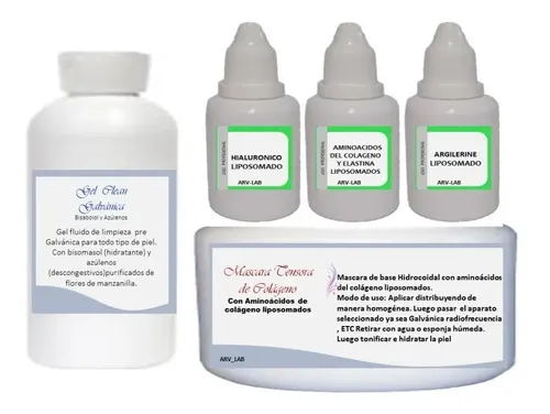 Galvánica Kit X5 Tensor Facial Reafirma Alisa Rellena Arruga