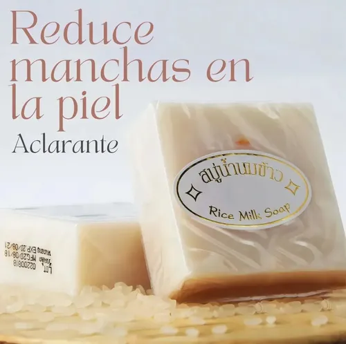 Jabón De Arroz Original Tailandés X3 Aclarante Con Colágeno