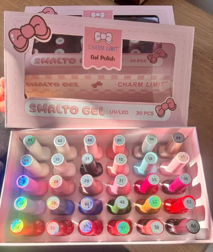 Kit Caja 30 Esmaltes Semi Charm Limit