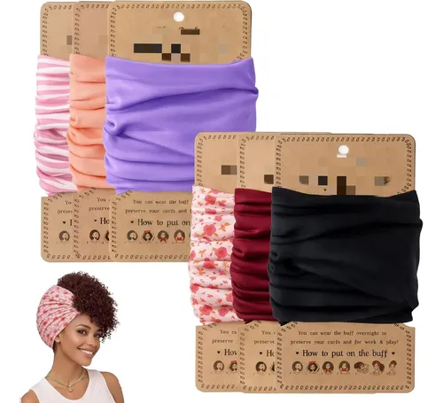 6pcs Banda Elástica Para El Pelo «curly Pineapple Head Wrap»