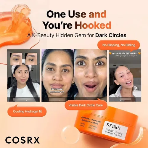 Parches Para Ojos De Gel De Colágeno Complejo Cosrx 5-pdrn