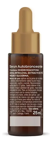 Sérum Facial Dermaglós Autobronceante X 25 Ml