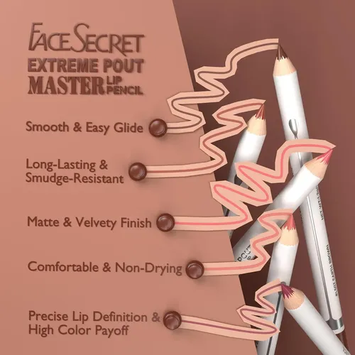 Delilineador De Labios Mate Con Brocha Integrada Mocha