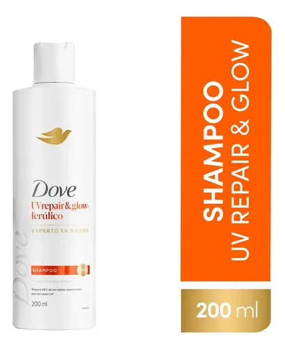 Shampoo Dove UV Repair & Glow Ferúlico Reparador 200ml